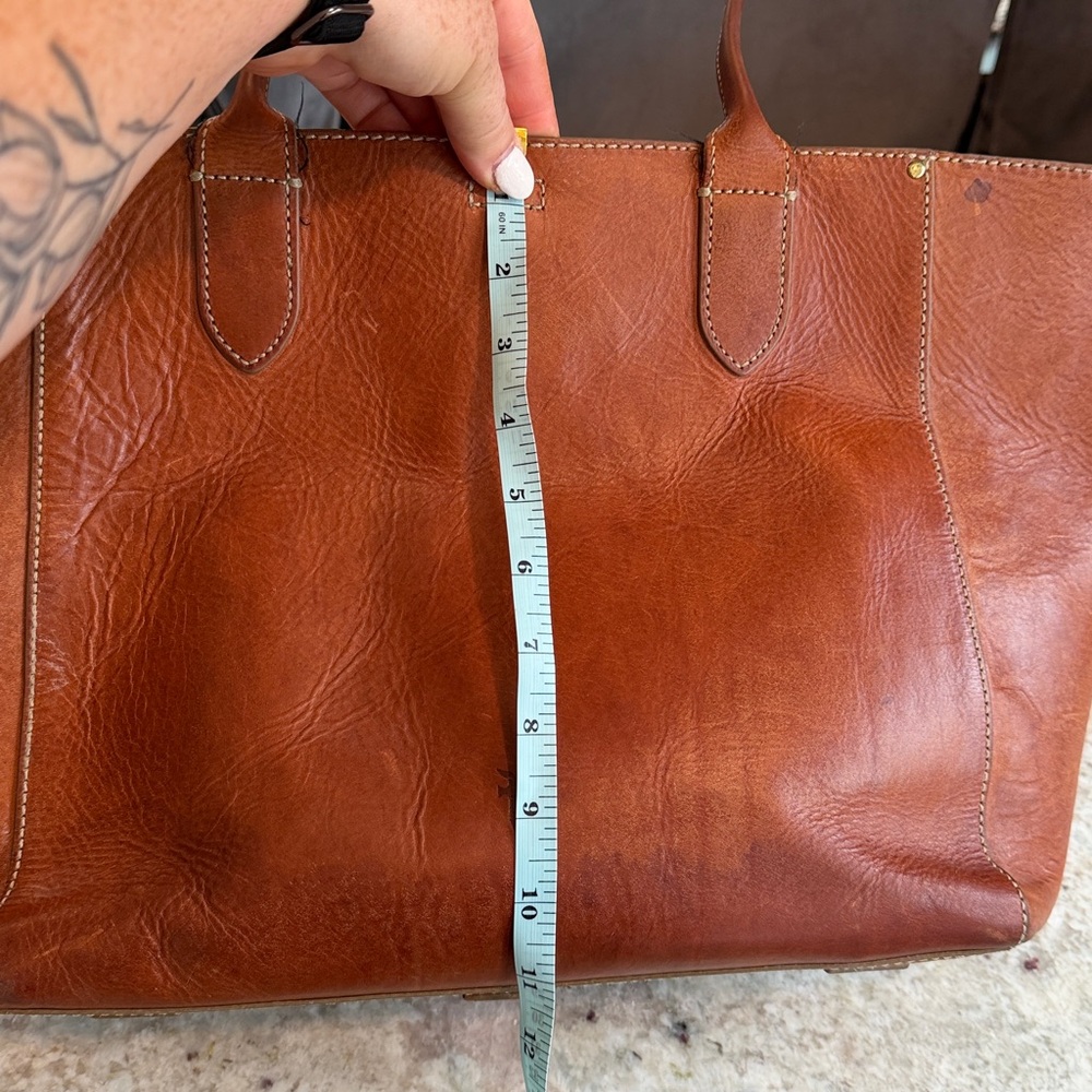 Frye Leather Tote in Cognac vintage - Picture 7 of 7